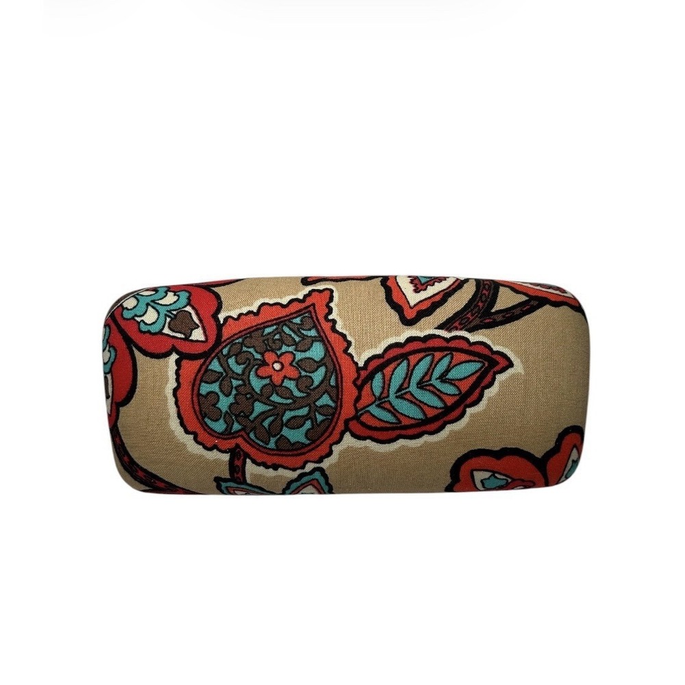 Vera Bradley Desert Floral Sunglasses Glasses Case Tan Red Turquoise Brown Black
